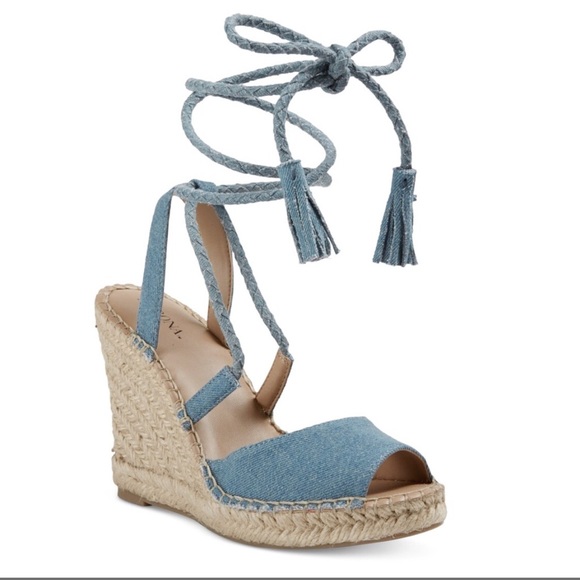 Merona Shoes - 🎉HP🎉 Lace Up Wedge Espadrille Sandals // 7.5